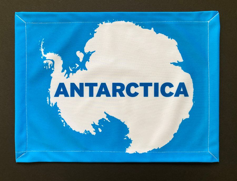 Custom Antarctica Flag with Your Text