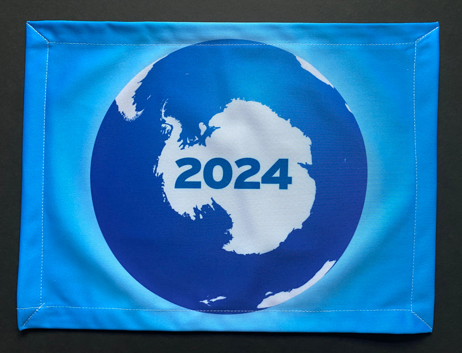 Antarctica on Earth Flag - 2024