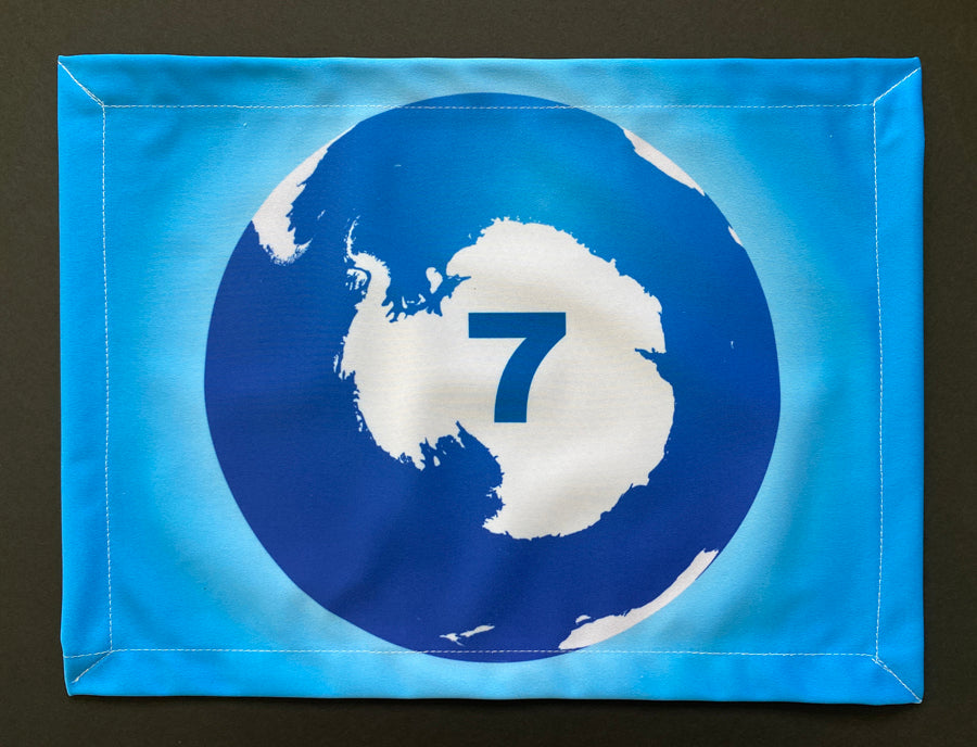 Antarctica on Earth Flag - # 7