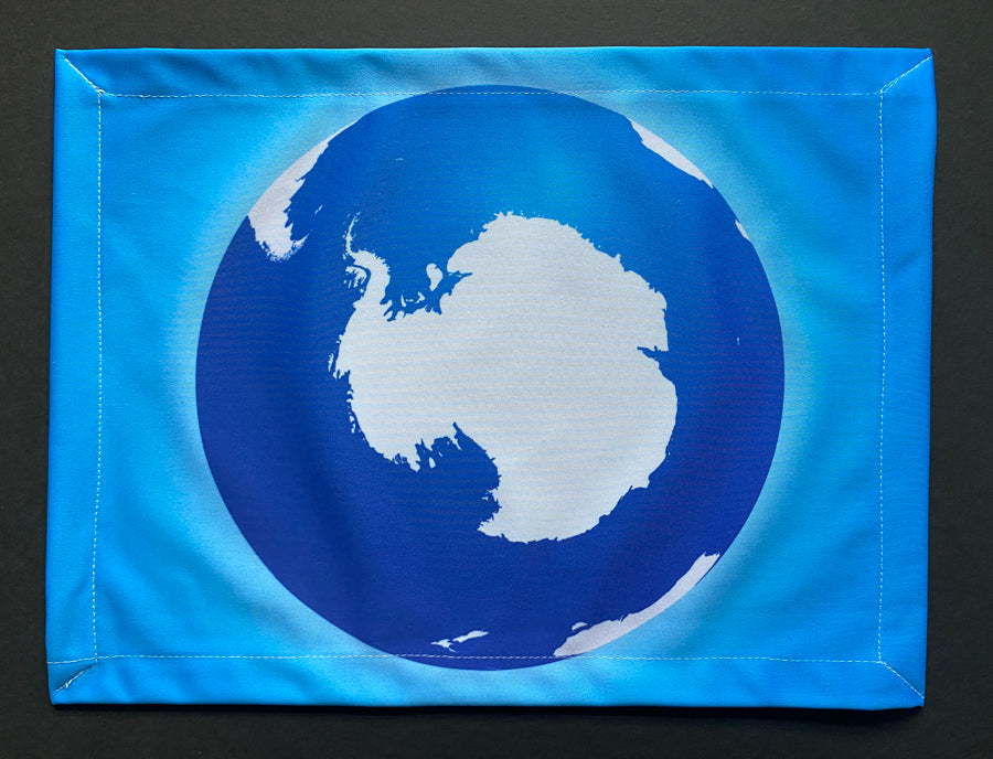 Antarctica on Earth Flag